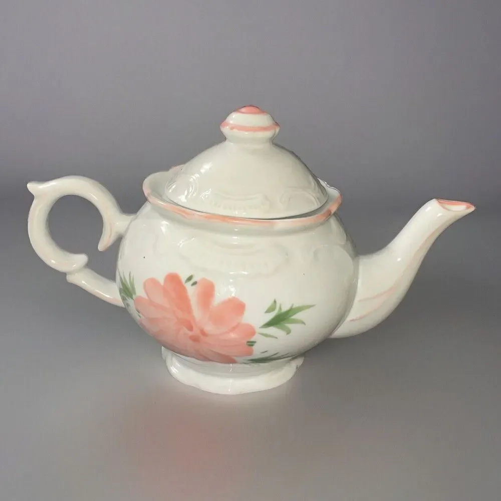 Vintage✨Pink Floral tea pot, hand painted MADE IN CHINA‎ *Great condition* - Picture 3 of 6